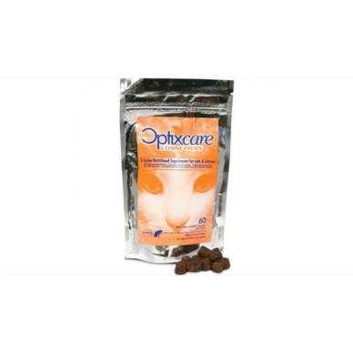 Optixcare L-Lysine Chews, supliment pentru pisici si pisoi, 60 tablete masticabile